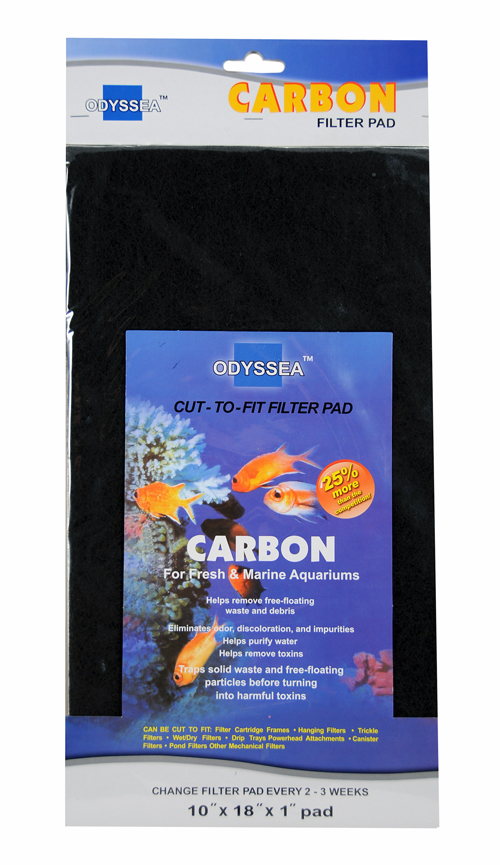 Filtermaterial Carbon(Black) 25.5x45.7x2.5cm